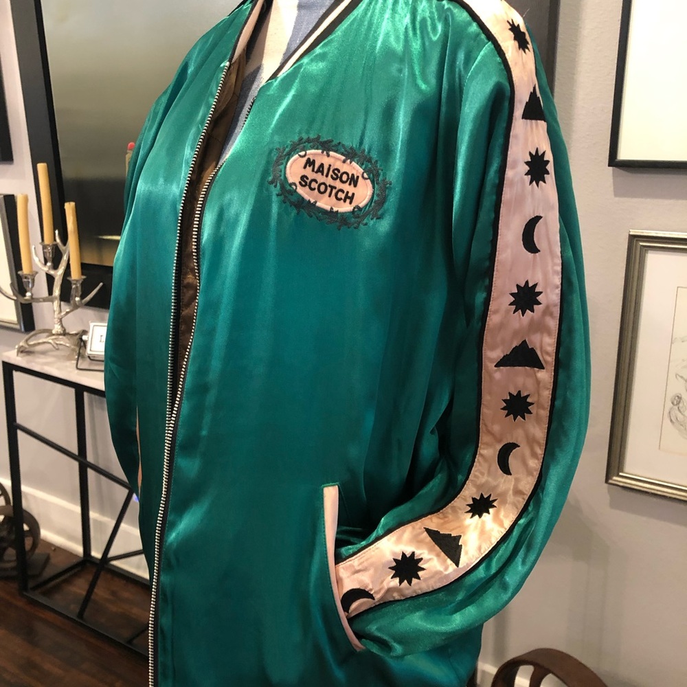 Woman’s L Scotch & Soda Green reversible bomber